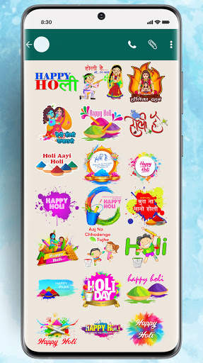 Happy Holi Sticker App for WhatsApp screenshot 3