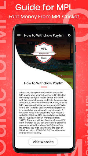 Guide for MPL & Earn Money From MPL Cricket स्क्रीनशॉट 7