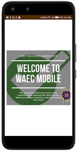 Waec Mobile screenshot 1