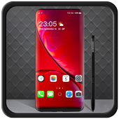 Theme for  IPhone XS/XR  Red IOS abstract concept icon