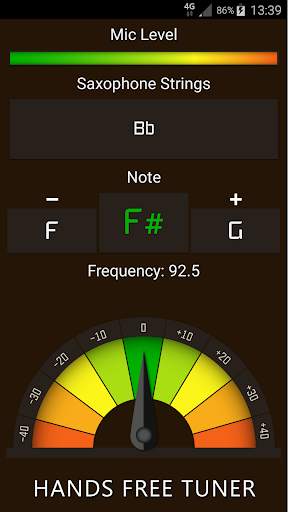 Saxophone Tuner screenshot 1