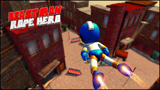 Beast Iron Rope Hero - Monster Stickman Hero Games screenshot 1