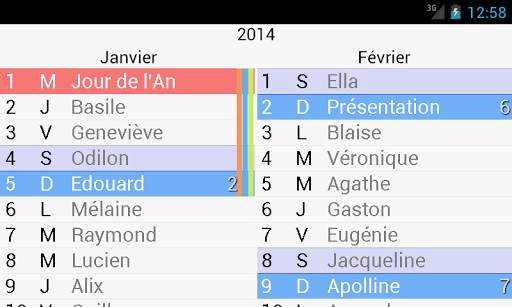 Le Calendrier скриншот 3
