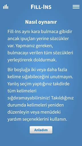 Fill-Ins · Kelime Bulmaca screenshot 5