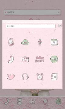 sweetgirl dodol launcher theme screenshot 2