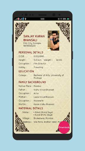 Biodata Maker screenshot 6