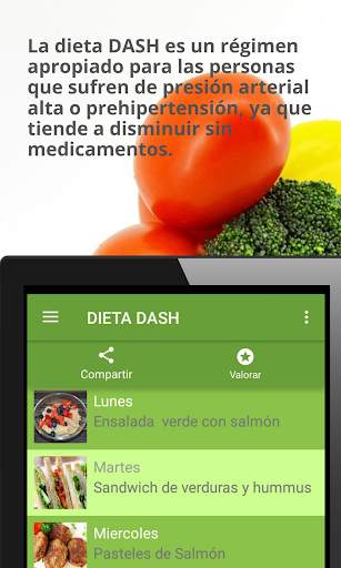 Dieta DASH para la presión arterial alta. screenshot 6