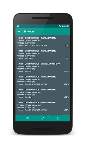 Local Train Time Table : Suburban Train Timings screenshot 3
