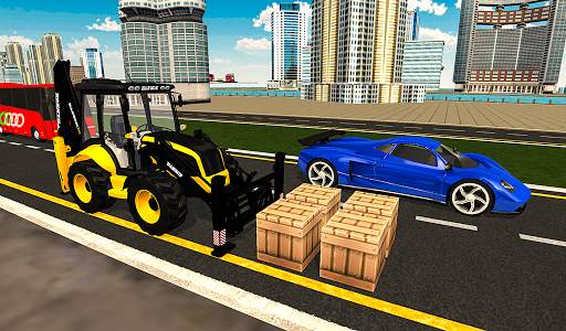 Cargo Forklift Driving Simulator 3D screenshot 8