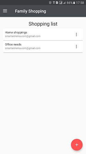 Family Shopping List Manager screenshot 1
