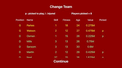 Kevin Toms Football * Manager screenshot 2