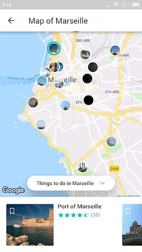 Marsella Travel Guide in English with map screenshot 6