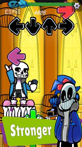 Sans FNF DUSTALLE Mod screenshot 4