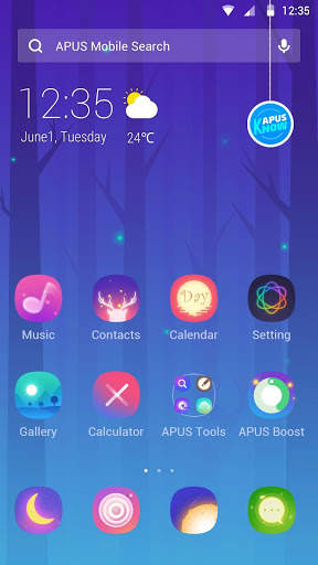 Dream Forest Light-APUS Launcher tylish theme 1 تصوير الشاشة