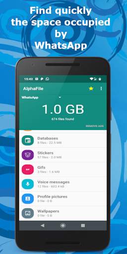 AlphaFile - WhatsApp File Cleaner & Status saver screenshot 1