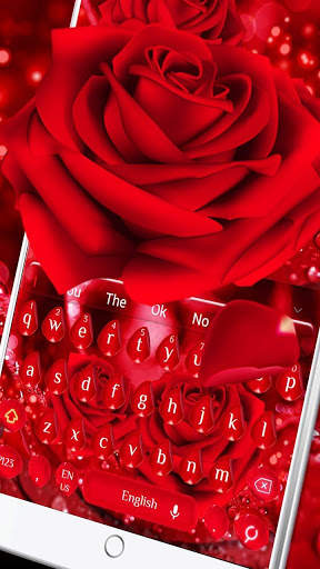Beautiful Red Rose Keyboard screenshot 3