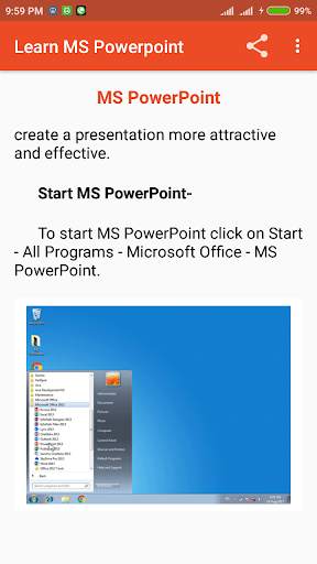 Learn MS PowerPoint скриншот 3