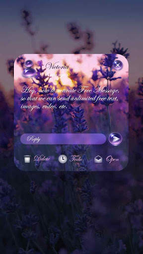 GO SMS LAVENDER THEME screenshot 4