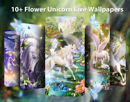 Flower Unicorn Live Wallpaper & Launcher Themes screenshot 2