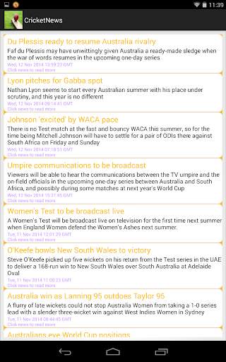 Cricket News screenshot 6