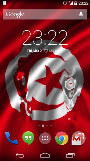 Flag of Tunisia Live Wallpaper screenshot 3