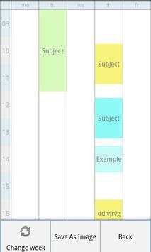 TimeTable Lite screenshot 2