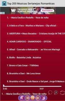 Top 200 Musicas Sertanejas screenshot 2