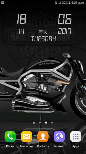 Bikes HD Clock Wallpaper screenshot 4
