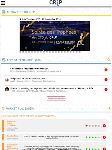 Réseau social CRIP screenshot 5