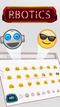 3D Red Technology Robotics Keyboard Theme screenshot 4