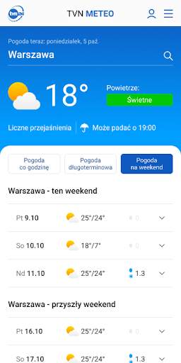 Pogoda TVN Meteo स्क्रीनशॉट 4