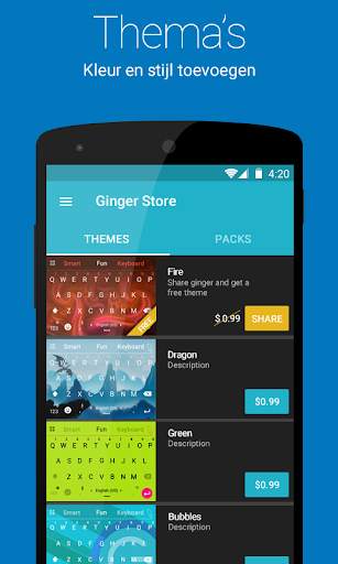 Ginger Emoji Toetsenbord screenshot 2