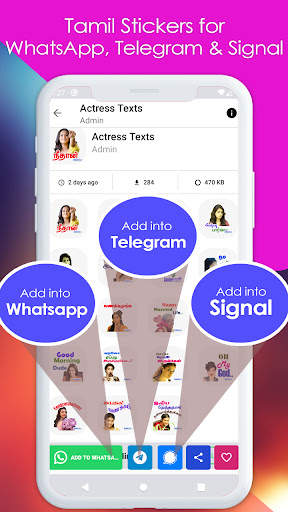 Tamil Stickers for WhatsApp, Telegram & Signal screenshot 3