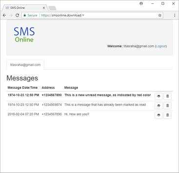 SMS Online 3 تصوير الشاشة
