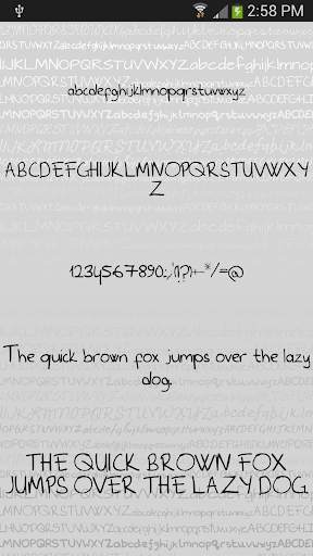 Handwritten fonts for Android screenshot 3