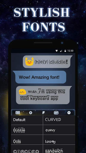 Starry Sky Keyboard Theme screenshot 3