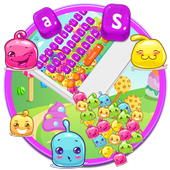 Tema della tastiera di Jelly Blast colorato icon
