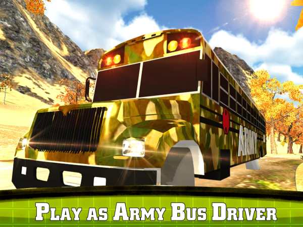 Off-Road Army Bus Simulator 3D screenshot 7