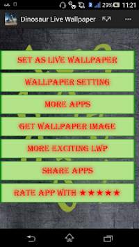Dinosaur Live Wallpaper screenshot 1