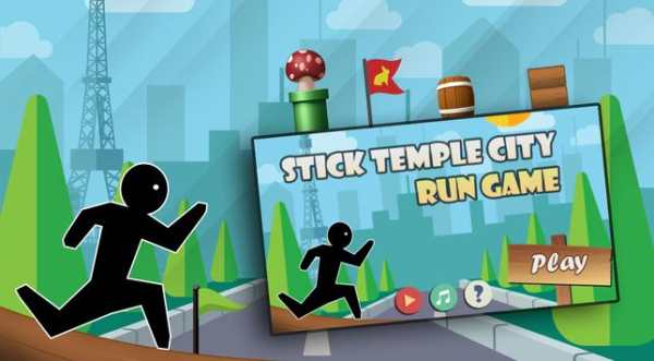 Stick Temple City - Run Game screenshot 1