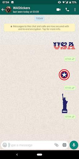 WAStickerApps USA Stickers for WhatsApp screenshot 2
