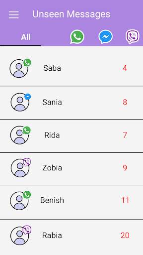 unseen  App for Whatsapp, Fb screenshot 3