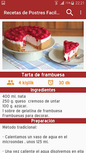 Recetas de Postres Faciles sin internet screenshot 7
