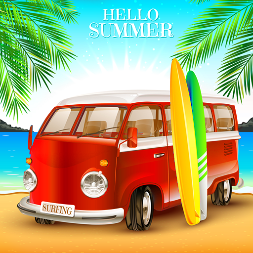 Car Simulator Miami Beach Summer Party icon