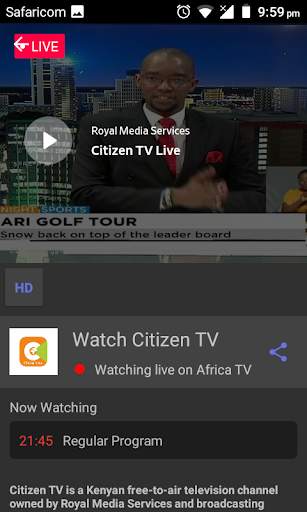 Watch Kenyan Online TV screenshot 1