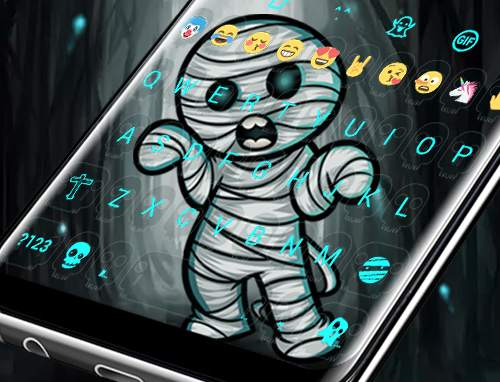 Mummy Wallpaper for Emoji Keyboard स्क्रीनशॉट 5