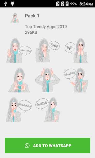 New Hijab girl Stickers 2020 screenshot 5