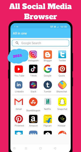 All Social Media & Social Network App 2021 screenshot 2