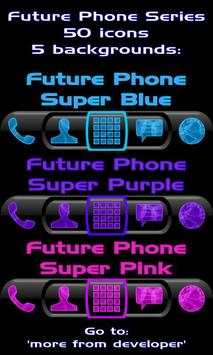 Blue Neon Free Theme 5 تصوير الشاشة