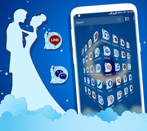 Couple Love Launcher Theme screenshot 2